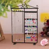 Jewelry Pouches 32 Holes 6 Hooks Earrings Stud Necklace Display Jewllery Organization Multifunctional Metal Earring Stand