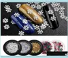 Nail Art Salon Health Beauty Nail Glitter Christmas Snowflake Holographics Sequins Glitters Gold Metal Slices H7XAT8705163