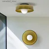 Luces de techo Luz de techo de vidrio nórdico Cabezal único G9 Lámpara Fuente Lámpara de pared para entrada Pasillo Pasillo Balcón Sala de estar Dormitorio Accesorios Q231120