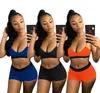 Maillot de bain femme lingerie Maillot de bain fendu Tankinis Débardeur + sous-vêtement Maillot de bain bikini ensemble deux pièces maillots de bain Élastique façonnant streetwear vêtements de yoga taille plus