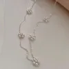 Chains Pearl Daisy Pendant Necklace Women Boho Seed Beads Strand Choker Cute Flower Statement Charm Jewelry