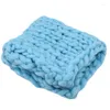 Blankets Knitted Wool Crochet Baby Blanket Born Pography Props Chunky Knit Basket Filler