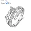 Anneaux de mariage Bagues de plaque signalétique de couple personnalisées pour femmes bague de fiançailles de mariage personnalisée avec cadeaux d'anniversaire en zircone cubique pour femmes Q231120