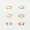 nieuwe hoge kwaliteit ontwerper liefde schroef ring heren dames ring klassiek luxe titanium staal legering materiaal vervaagt nooit niet-allergisch mode-accessoires- 4/5/6 mm