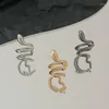 Backs oorbellen Punk Animals Clip voor vrouwen Man Exquise Snake Fake Piercing Oor Cuff zonder gaten Faux op oordebouw