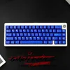 キーボードキーボードGMKY RED BLUE SEMITRISRINSPARENT KEYCAPS CHERRYプロファイルダブルショットABSフォントPBTキ​​ーキャップABSフォントMXスイッチメカニカルキーボード