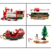 ElectricRC Track Lot de 22 trains de Noël vintage réalistes pour enfants 3 voitures de fête 15 pistes pour décoration sous l'arbre 230419