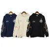 Vêtements de créateurs Sweats à capuche Sweats à capuche Rhude Men's Club Vin Rouge Logo Imprimé Coton Tricoté Lâche Couple Mode Sweat à capuche Streetwear Pull Veste Hip hop