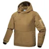 Taktisk utomhusfleece vandringjacka Autumn Windproof tjock varm jacka mjuk camping