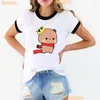 T-shirts Femmes Kawaii Panda Bubu Dudu Cartoon Imprimer Chemise Filles Rose Bow Rose Amour Tshirt Femmes Harajuku Été T-shirt à manches courtes