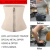 Waist Tummy Shaper Corset Body Latex Trainer Zipper Underbust Slim Cincher Slimming Briefs Belt Shapewear Women 231120