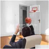 Jouet de décompression enfants Mini panier de basket-ball ensemble enfants suspendus cerceau de basket-ball porte intérieure murale S Sport entraîneur cadeau Dro Dhk1H