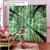 Curtain 2x Forest Curtains 3D Printers Modern Window Treatments Green Drapes Christmas Creative Decoration For Bedroom El Bathroom S