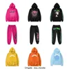 2024 Herrspårsuits sp5der hoodies 555555 Slate Grey Web Hoodie Pants Spider Sweater Set UJ05