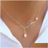 Pendant Necklaces Nouvelle mode Simple étoile lune pendentif Collier pour femmes Bijoux Maxi déclaration colliers Collier Bijoux Dr Dhgarden Otram