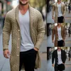 Pulls pour hommes Hommes Hiver Polaire Chaud Moyen Longueur Pull Manteau Cardigan Tricoté Veste Vêtements Laine Bouton Coréen Mâle