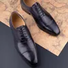 Chaussures habillées faites à la main noir gris hommes Oxford suture intérieure en cuir véritable de haute qualité hommes d'affaires formels pour