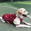 犬のアパレル野球ユニフォームペット服ミディアムアンドラージドッグゴールデンレトリバーラブラドール服秋の冬厚231120