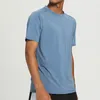 Camisetas para hombre Camiseta de secado rápido de nailon Lunu con Fitness para hombre, cuello redondo, deportes nuevos, manga corta en verano 230420