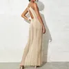 Damen Bademode Frauen Sommer Gestrickte Vertuschung Camisole Aushöhlen Strandkleid Bademode Sexy Durchsichtige Kleider Femme Robe Sonnenfest