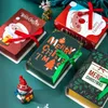 Gift Wrap 4 Stuks Boek Vorm Vrolijk Kerstfeest Dozen Snoep Zakken Kerstman Doos Navidad Natal Noel Party Decoratie 231120