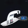 Bathroom Sink Faucets Touchless Faucet Automatic Waterfall Water Tap