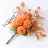 Decorative Flowers Nordic Style Flower Bouquet Anemone Wedding Bridal Silk Artificial DIY Srapbook Home Party Decoration Fake