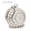 Sacs de soirée Boule circulaire diamant gland femmes fête dîner embrayages soirée mariage sac femme mariée épaule sac à main bracelets embrayage 231121