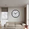 Wall Clocks Silent Clock Mosaic Design Quartz Movement Bedroom Living Room Hanging Pixel Home Supply