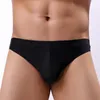 MUITOPANTES ELÁSTICAS MENICAS MENICAS SOLIOIS SEXO SEXO EXTRA-FINLHA BUILAS BRIDADAS DESLIGADAS Mens Ice Seda de seda de uma peça baixa de calcinha de roupas íntimas