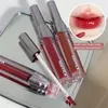 Lipgloss 8 Farben Samt-Matt-Lippenstift Wasserlicht-Spiegelglasur Wasserdichter dauerhafter Lipgloss-Frauen-rote Tönung bilden