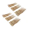 Servis uppsättningar 6 st mesh gardiner staketet bambu pografi bakgrunder
