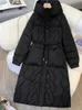 Parkas pour femmes longue veste d'hiver femmes 2023 manches à capuche fermeture éclair manteaux à simple boutonnage lâche à lacets chaud surdimensionné vêtements d'extérieur 231120