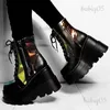 Laarzen Brand Design Dameslaarzen Gothic Cool Platform Motorlaarzen Straat Veelzijdig Lolita Hakken Casual Rits Punk Chelsea Laarzen T231121