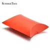 Gift Wrap 100pcs/lot Pillow Wedding Party Favor Paper DIY Gift Box Candy Boxes Supply Accessories Favour Kraft Paper Gift Boxes 231102