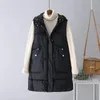 Vrouwen Vesten Plus Size Winter Down Puffer Vest Vrouwen Casual All-Match Mouwloze Jas Lange Bodywarm Vest V243