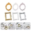 Frames 6 Pcs Display Stand Po Frame Vintage Wedding Decor Decoration Resin DIY Crafts Supplies