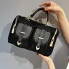 Torby wieczorowe luksusowa torba damska ita lśniące cechy Crossbody ramię duża pojemność czarny sac rączka torebka 231120