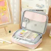 Grote capaciteit potloodkast School Potloodcase voor iPad Girls Stationery Box Big Multifunction Storage Pen Bag Office Pouch Holder