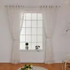 Rideau Seersucker court pour porte d'armoire, maison, café, petite fenêtre pour rideaux, chambre à coucher, cuisine, demi-drapé, fenêtres