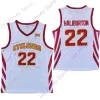 2020 NY NCAA College Iowa State Cyclones Jerseys 22 Haliburton Basketball Jersey White Size Youth Adult