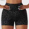 Yoga Outfit Leopard Yoga Shorts Femmes Taille Haute Élastique Gym Wear Camouflage Workout Naked Feel Running Shorts Séchage Rapide Fitness Leggings T230421