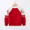 Pullover 2023 Christmas Sweatshirts Boys Girl Sweater Knit Cotton Clothes Autumn Winter Kids Slouchy Soft Wool Clothing Knitwear 231121