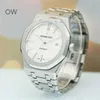 Automatic Mechanical Watches Audemar Pigue Watch Royal Oak Swiss Made Epic calendar function 41mm 15400 silver WN-CVW0