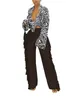 女性用パンツ秋の製品ハイウエストズボンファッション気質タイトなタッセルレディースバギーレギンス