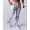 Pantalons pour hommes LYFT printemps et automne nouvelle mode hommes Jogging Fitness impression Fitness pantalons d'entraînement hommes coton décontracté noir pantalons de sport J230420