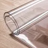 Table Cloth PVC Tablecloth Transparent Kitchen Dining Cover Rectangular Waterproof Oilproof Soft 1.0mm