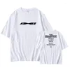 Heren t shirts kpop ateez 2023 wereldtournee de fellowship: begin van eind oversized shirt unisex korte mouw katoen zomer tops