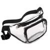 Midjespåsar Kvinnor Transparent Fanny Pack Belt Bag Travel Hip Bum Liten Purse Chest Pho