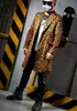 Men S Tracksuits S 6xl Fashion Leopard Printing Long Blazers Jackor Suits Bar Nightclub Singer DJ Stage Outfit Rock Hip Hop Costumes 231120